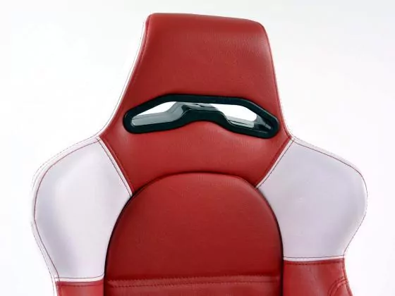 FK Sportsitze Auto Halbschalensitze Set Edition 1 Kunstleder rot weiß