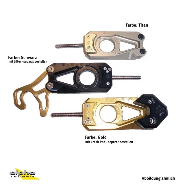 GILLES Kettenspanner für Suzuki GSXR600/750 ´11- schwarz