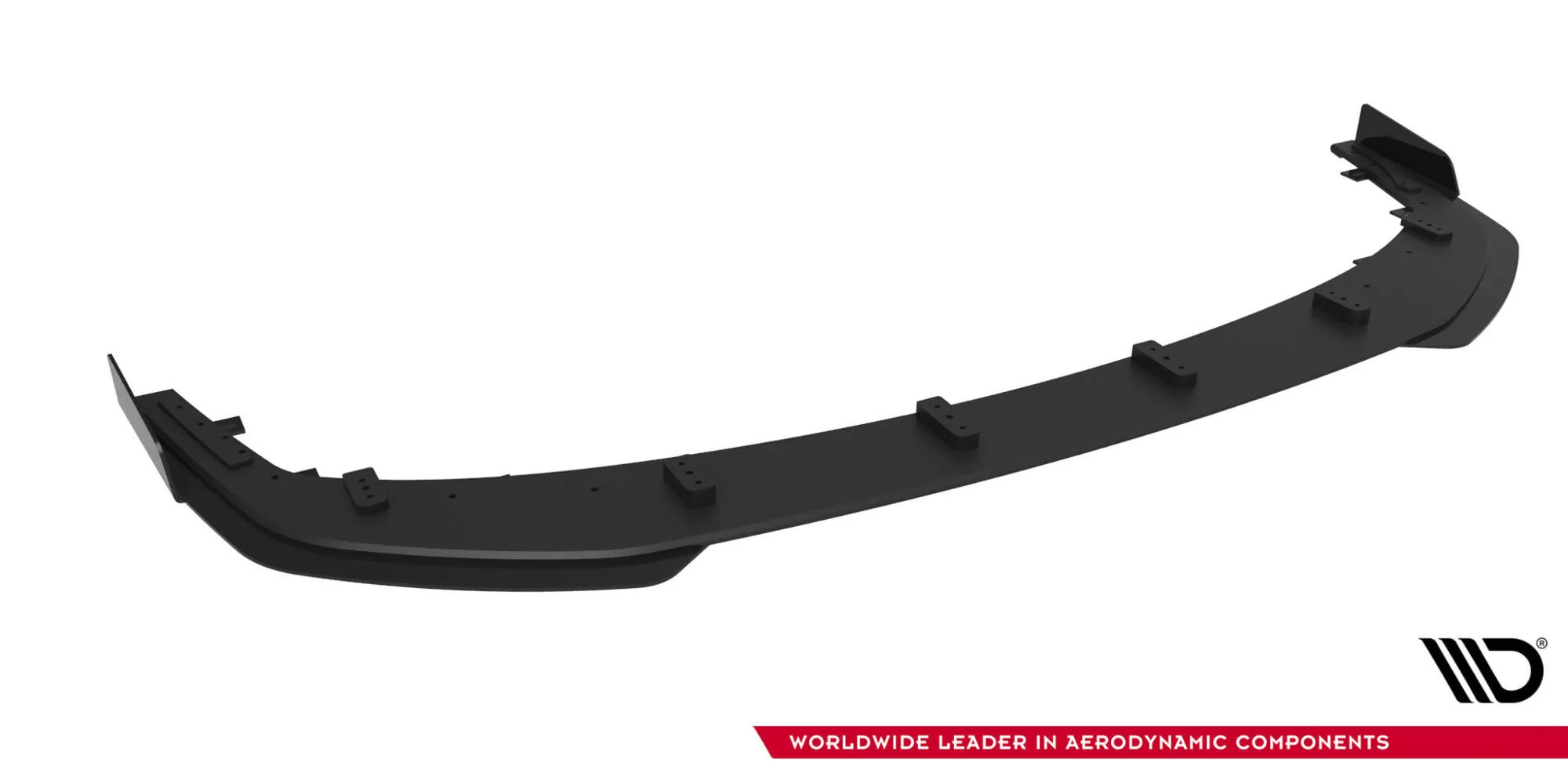 Street Pro Front Ansatz Für +Flaps Für + Flaps Mitsubishi Lancer EVO X Schwarz Hochglanz