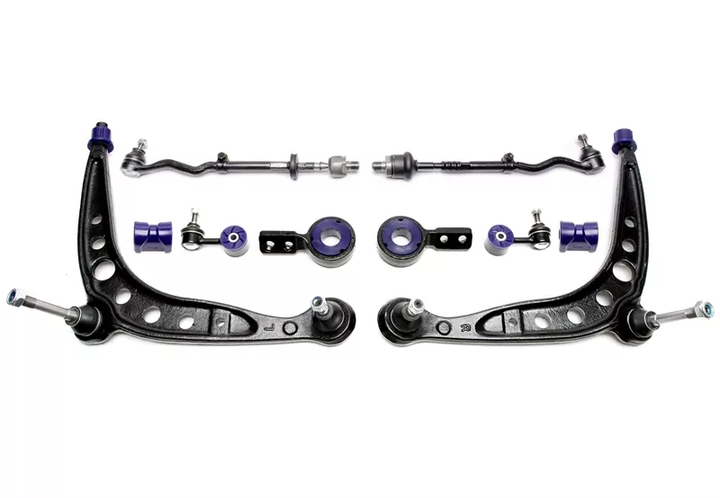 TA Technix Querlenker Set mit PU Buchsen passend für BMW 1er (E81/E82/E88) / 3er Serie (E90-E93)