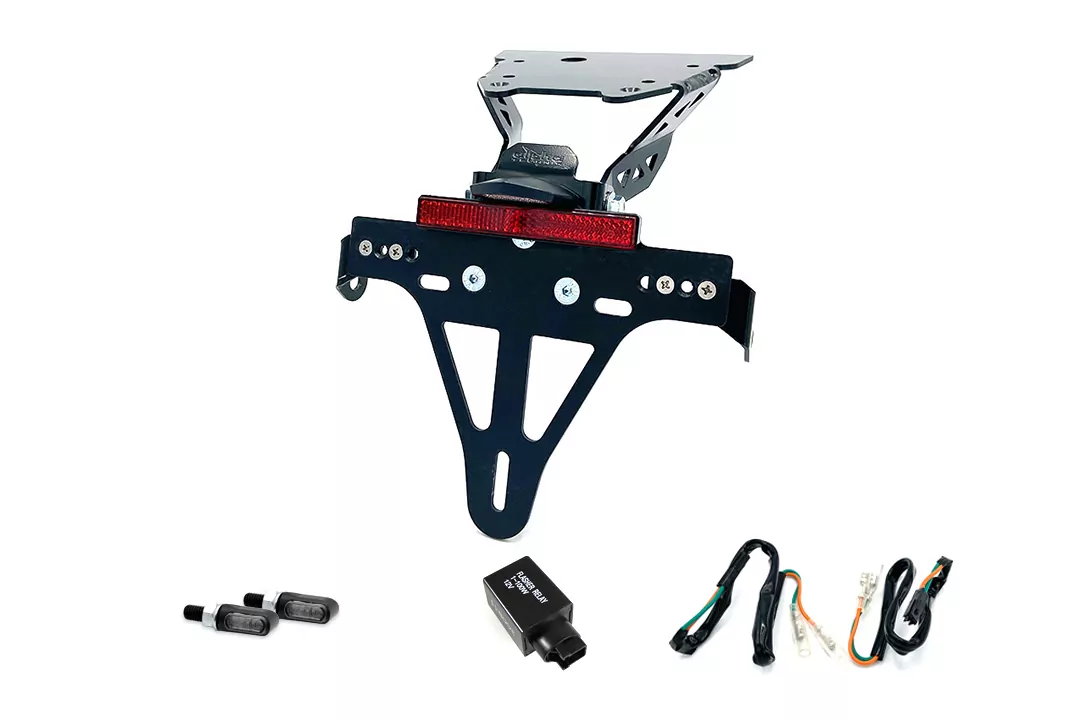 Kennzeichenhalter-Blinker-Kit MLED für Honda NC700S/750S Typ RC61/70 ab Modelljahr 2012 (Hinten)