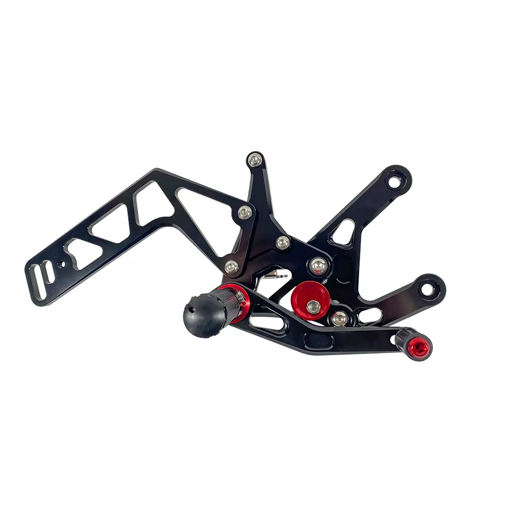 TRACK Fußrastenanlage schwarz Yamaha YZF-R1 RN32 2015-2016 / RN49 2017-2019 / RN65 2020- ABE