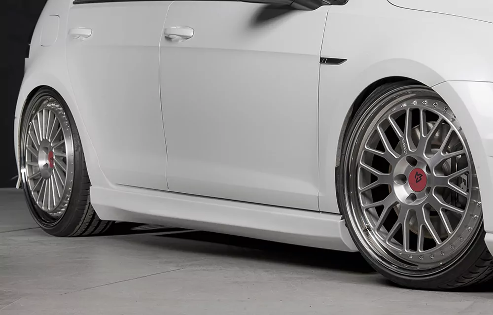 Rieger Seitenschweller links  matt schwarz für VW Golf 7 R 5-tür. 12.13-