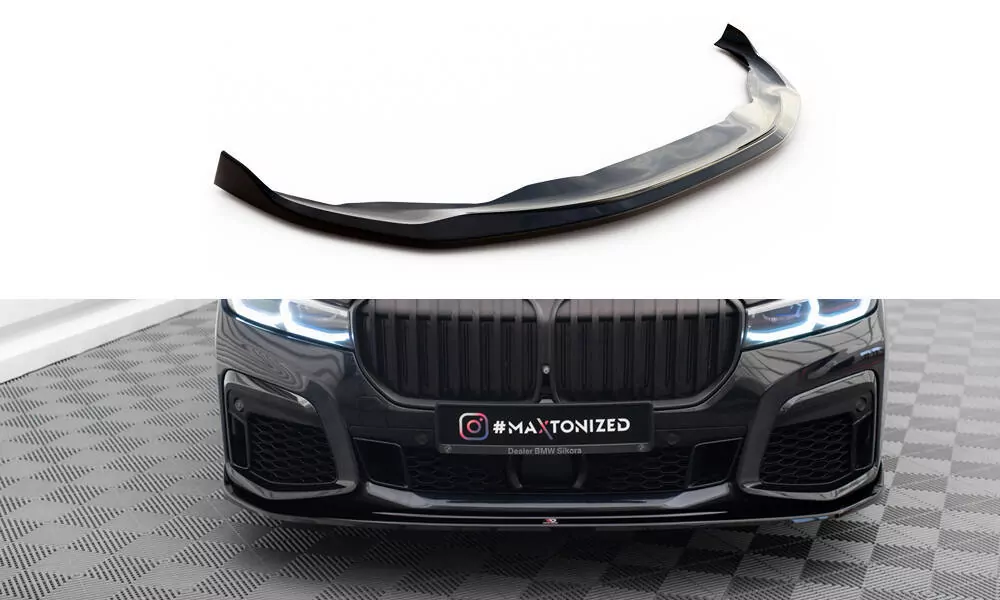 Front Ansatz V.4 Für BMW 7 M-Paket G11 / G12 Facelift Schwarz Hochglanz