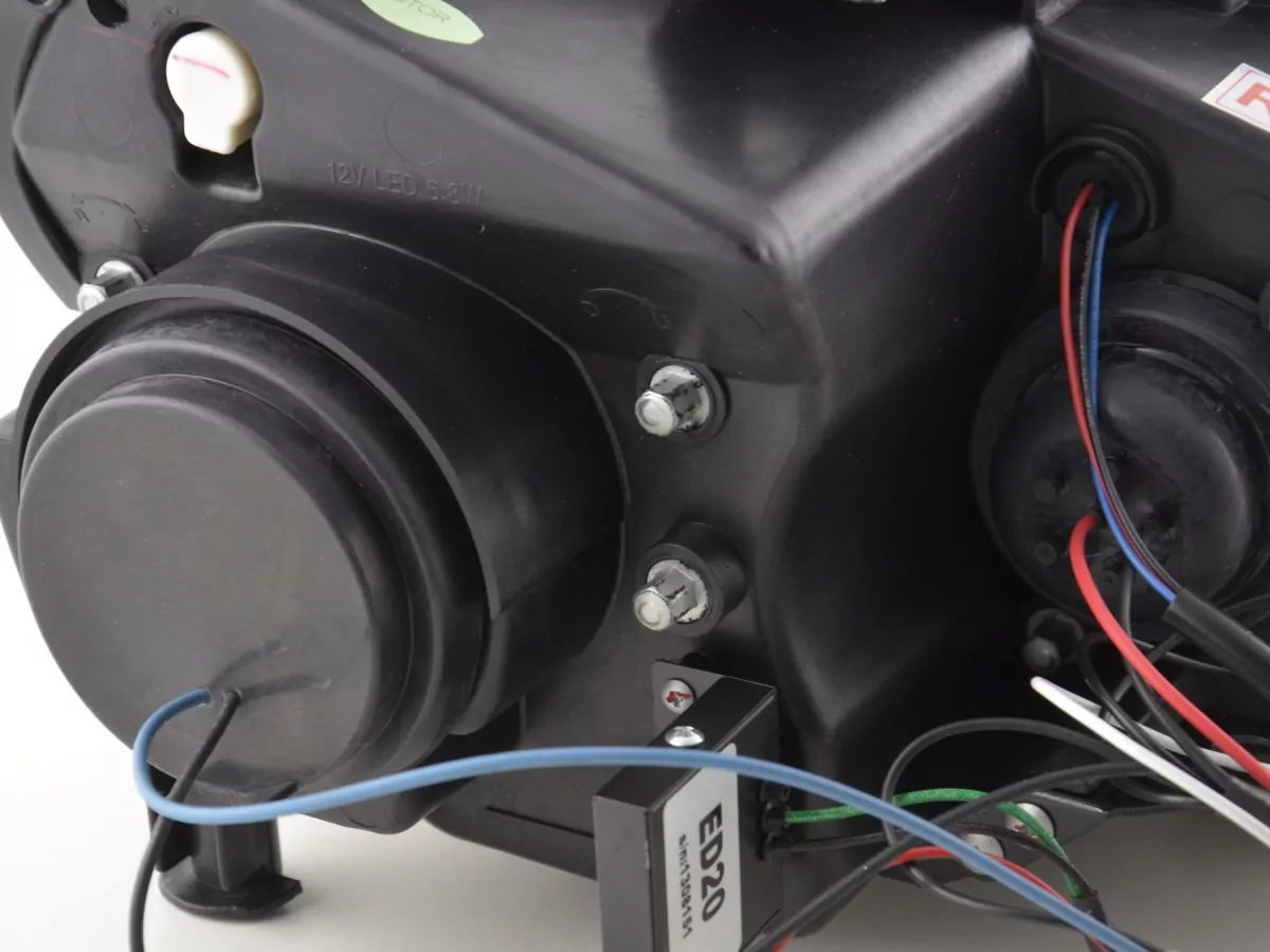 Scheinwerfer Set Daylight LED Tagfahrlicht VW Golf 6 Typ 1K Bj. 08- chrom für Rechtslenker