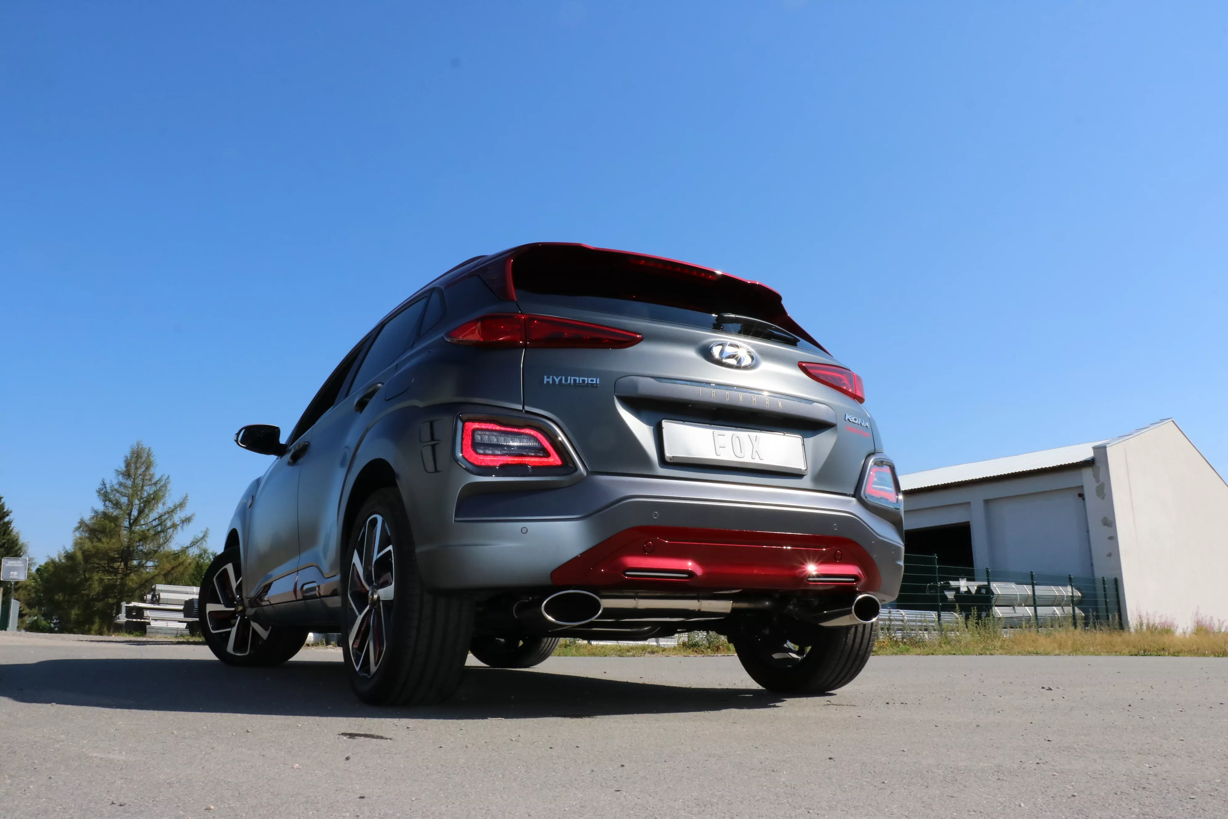 Hyundai Kona 2WD Ironman  Endschalldämpfer Ausgang rechts/links - 160x90 Typ 38 rechts/links