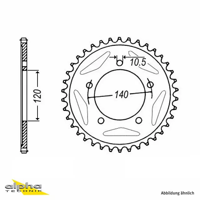 EK-Chain Kettensatz 525DEX für Triumph 600 Speed Four Modelljahr 2003-2005