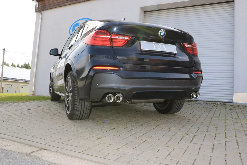 BMW X4 F26  Endschalldämpfer quer Ausgang rechts/links - 2x90 Typ 17 rechts/links