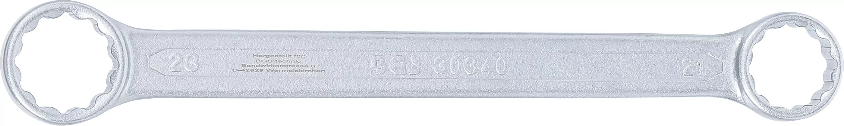 Doppel-Ringschlüssel | extra flach | SW 21 x 23 mm