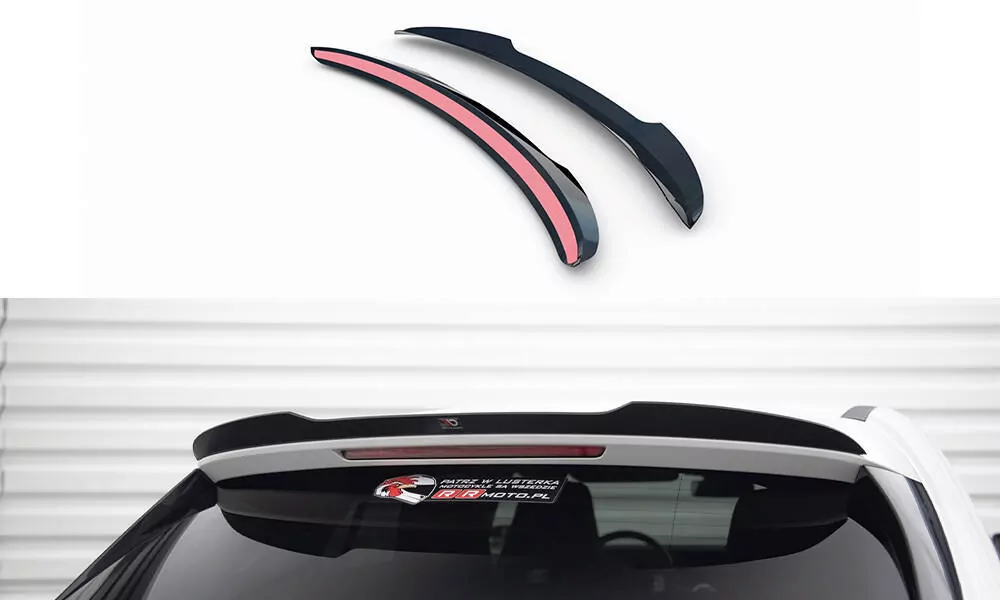 Spoiler CAP Passend Für Mercedes-Benz CLA Shooting Brake AMG-Line (X118) Schwarz Hochglanz