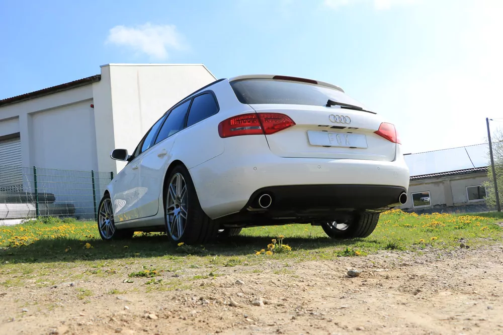 Audi A4 B8 Limousine/ Avant + S-Line  Endschalldämpfer rechts/links einflutig inkl. Y-Adapterrohr Ø65mm innen - 1x100 Typ 16 rechts/links
