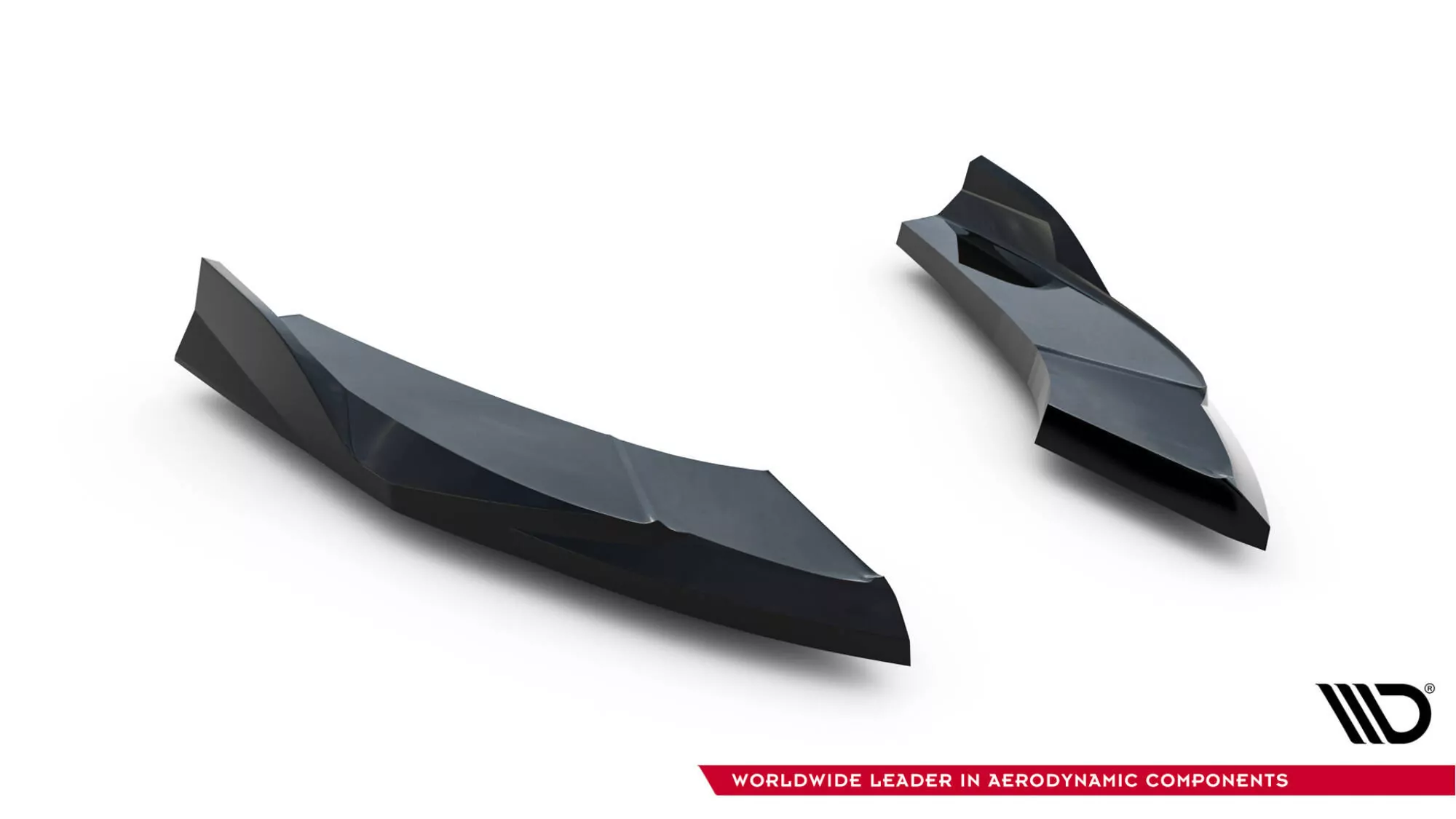 Heck Ansatz Flaps Diffusor V.2 Für Audi S3 Limousine 8Y Facelift Schwarz Hochglanz