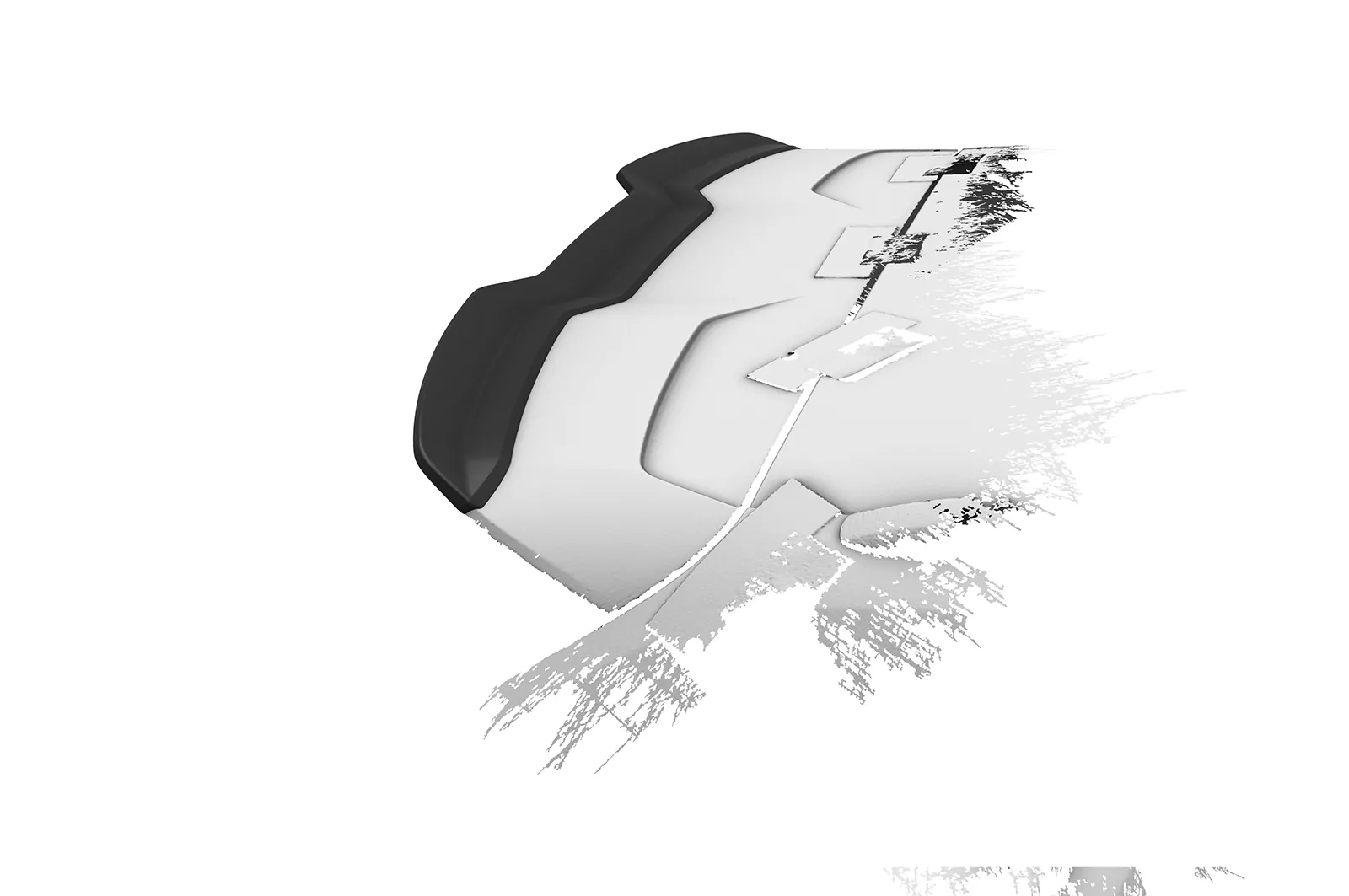 Heckflügel mit ABE für Audi RS3 8V Sportback HF109 Schwarz Strukturiert