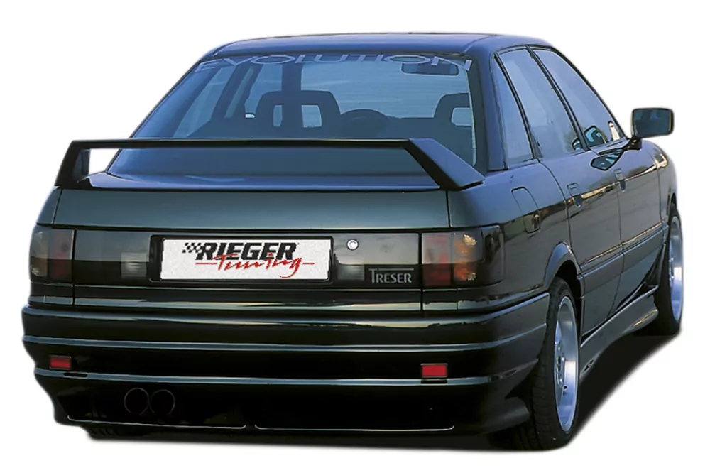 Rieger Heckflügel Breitbau II Typ 035 für Audi 80 Typ 89 - Lim.  und B4 (für B4 anderes Gutachten!) carbon optik