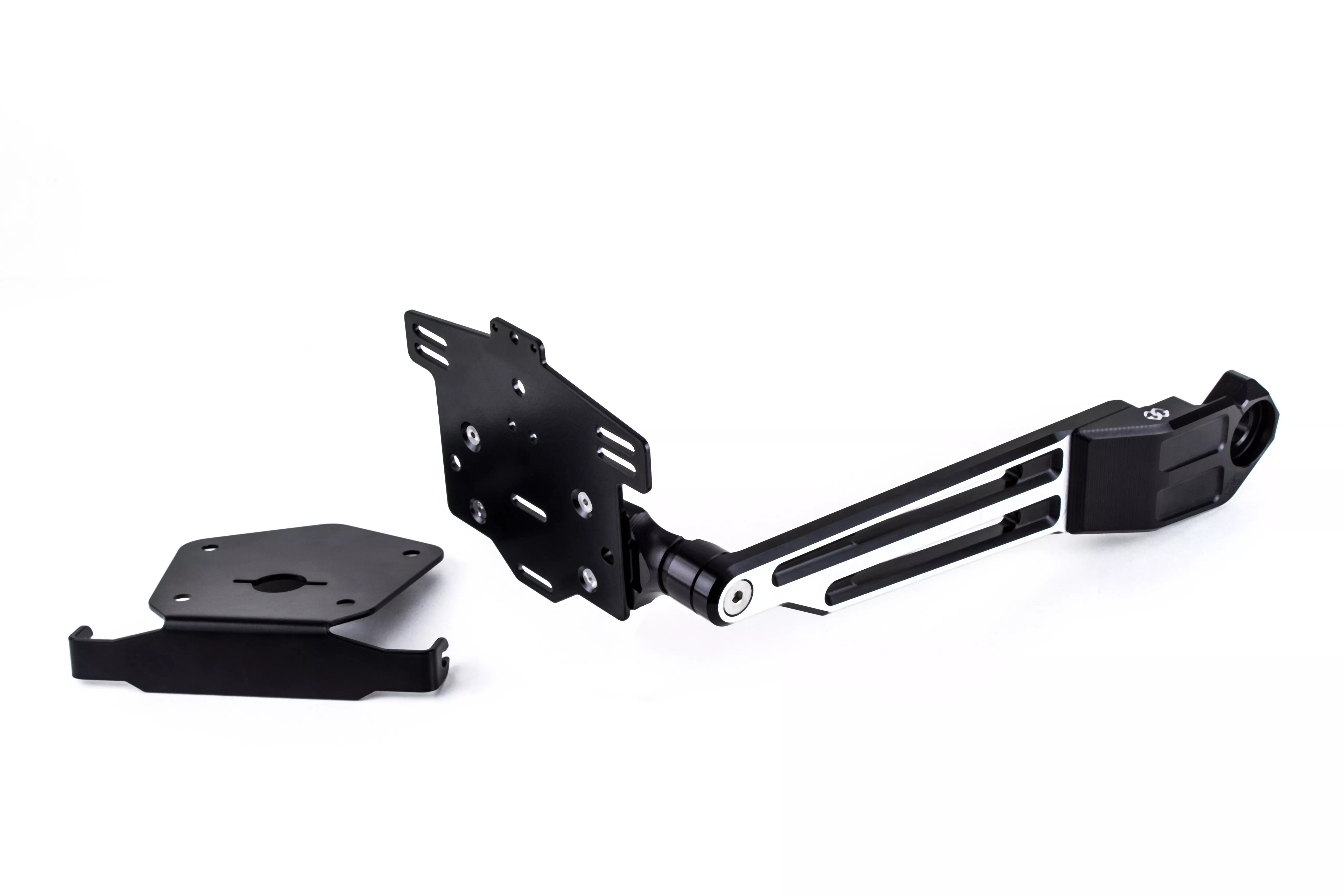 GILLES Kennzeichenhalter schwarz-silber