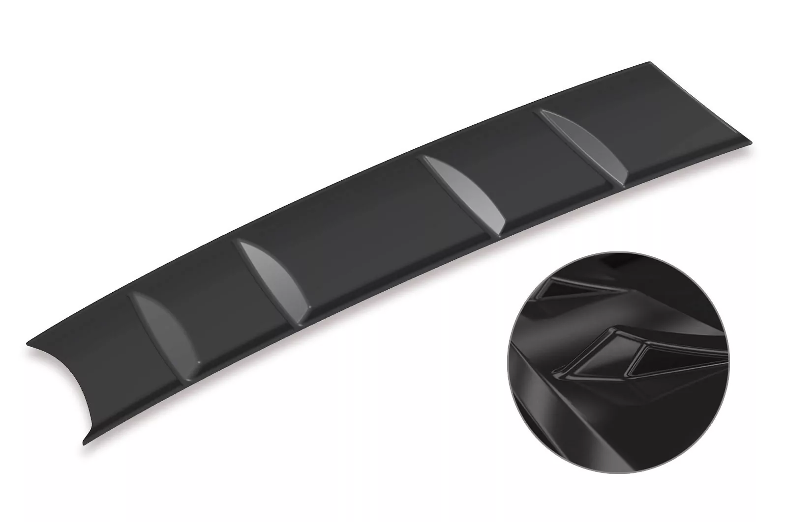 Heckansatz für VW Passat B7 Typ 3C Variant Glossy (schwarz hochglanz)