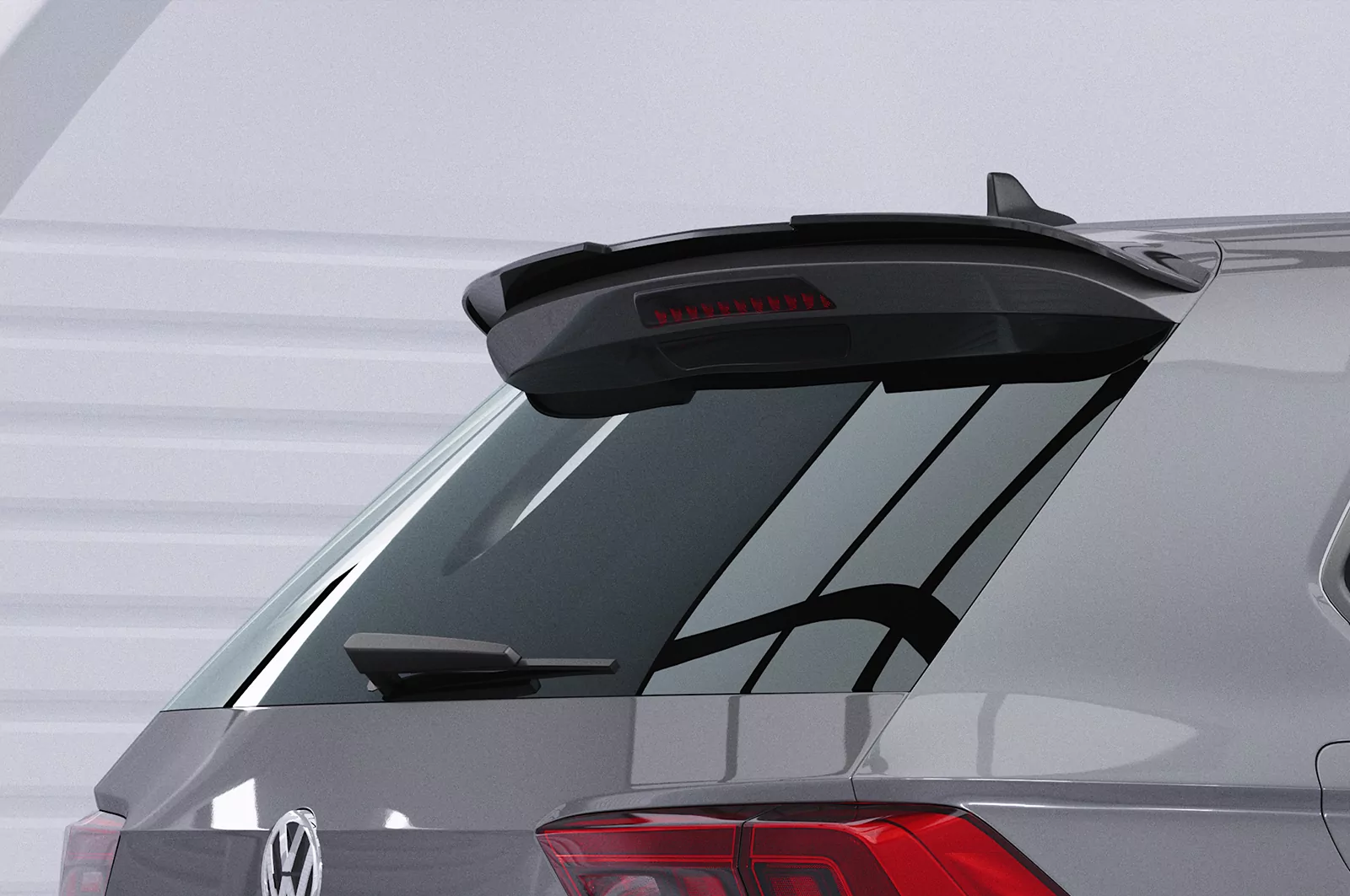 Heckflügel mit ABE für VW Tiguan II (Typ AD1) HF617 Strukturiert (schwarz matt)