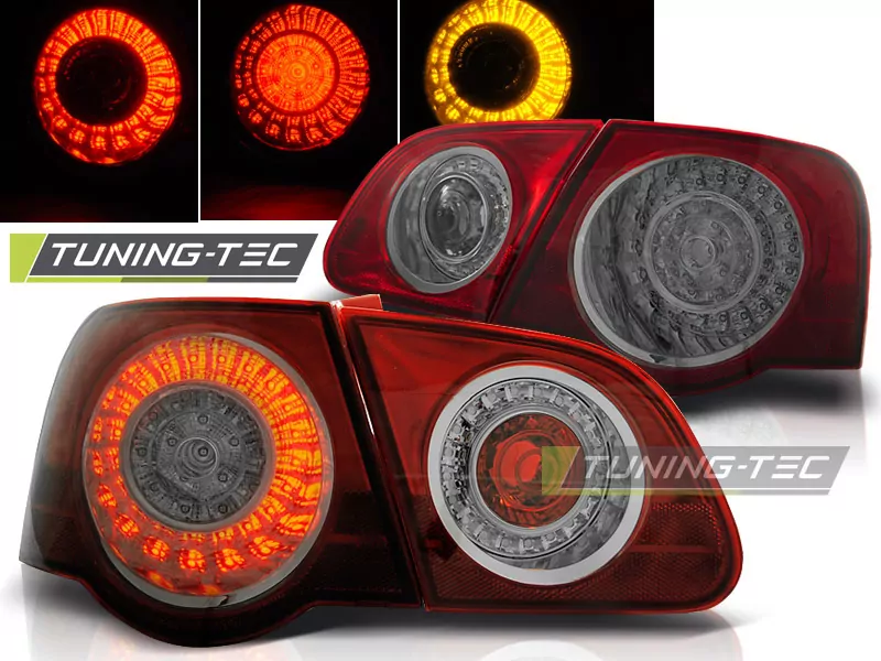 Led Tail Lights Red Smoke Fits Vw Passat B6 3c 03.05-10