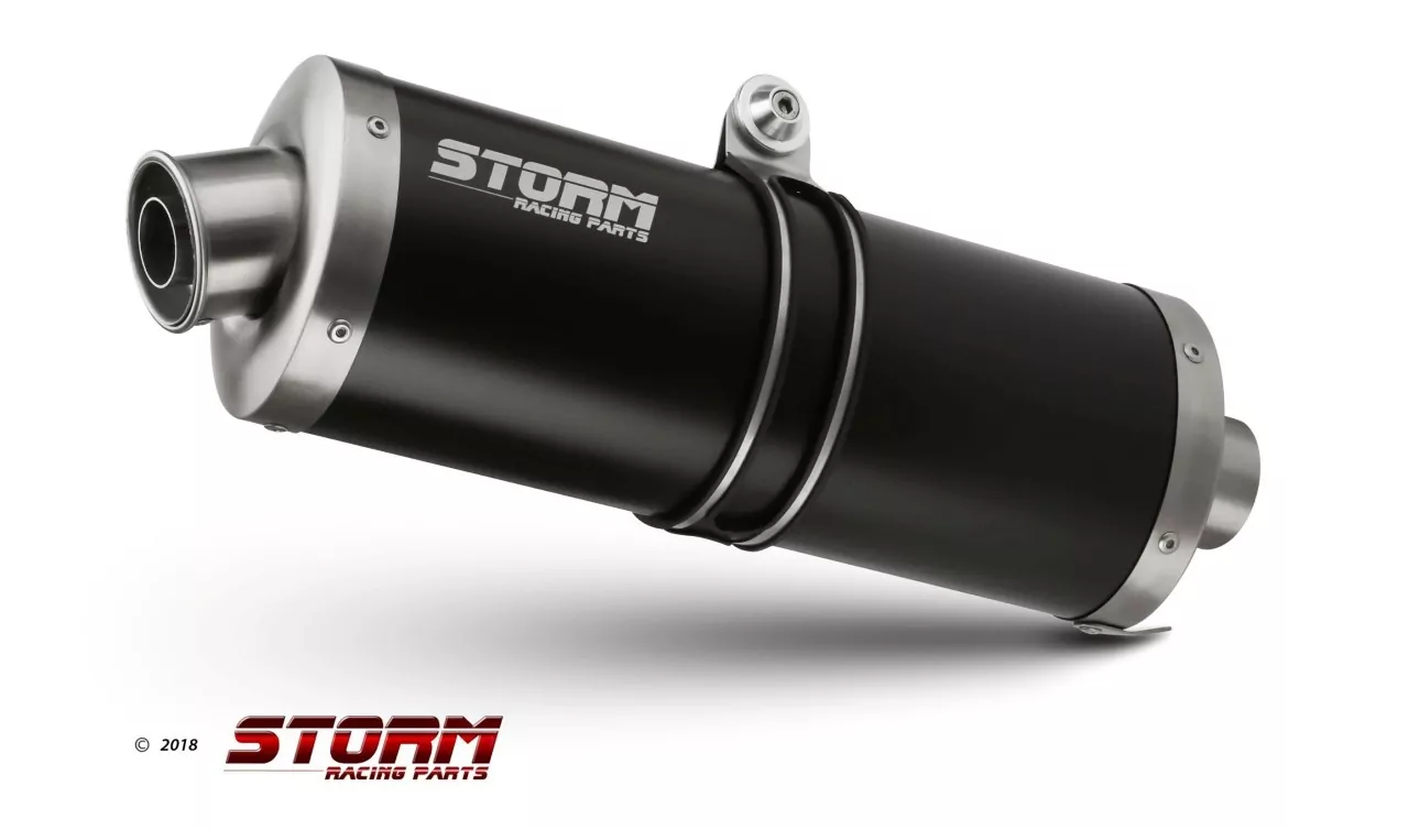 Storm By MIVV OVAL Schwarz Suzuki DL 1000/1050/XT V-Strom 14-20