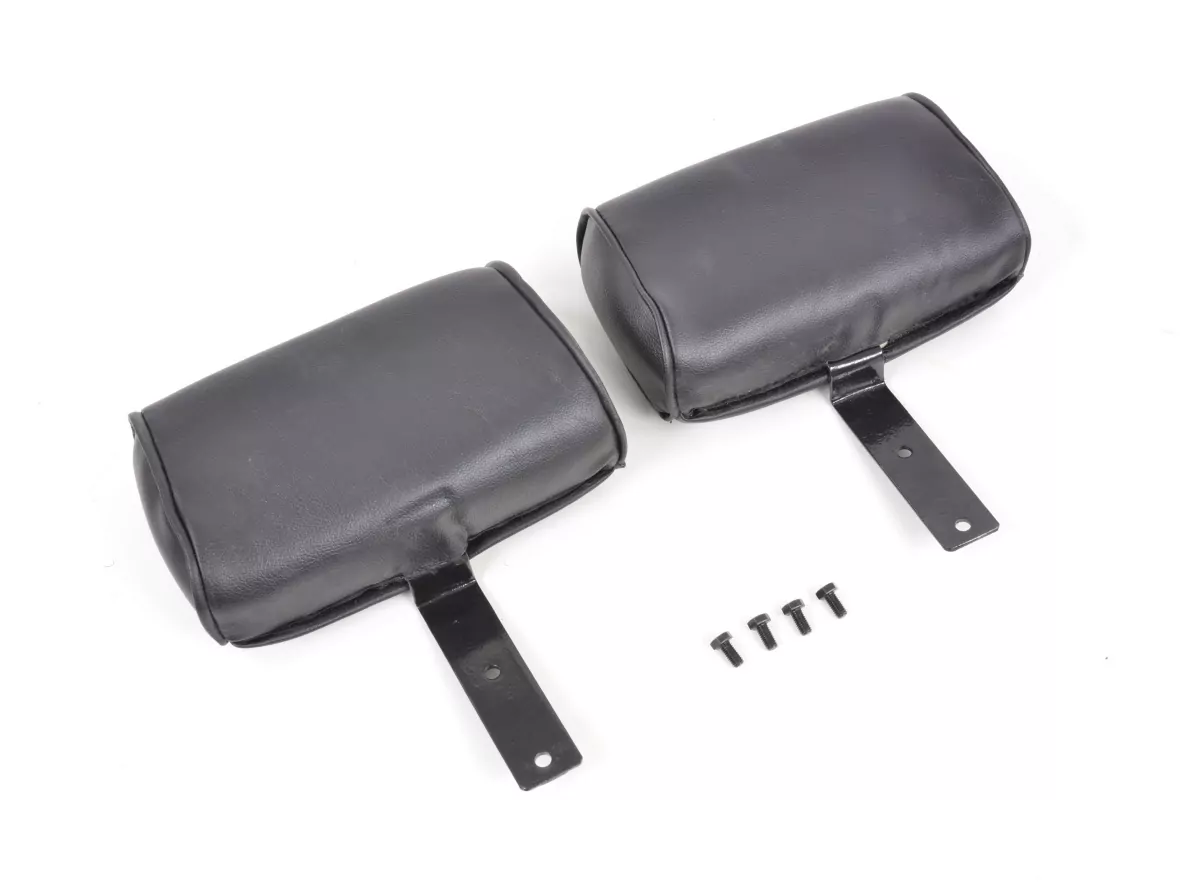 FK Oldtimersitze Auto Vollschalensitze Set Classic 1 Kunstleder schwarz mit Kopfstütze inkl. Laufschienen