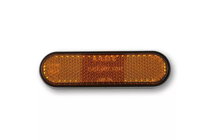 SHIN YO Gabelreflektor oval, gelb E-geprüft