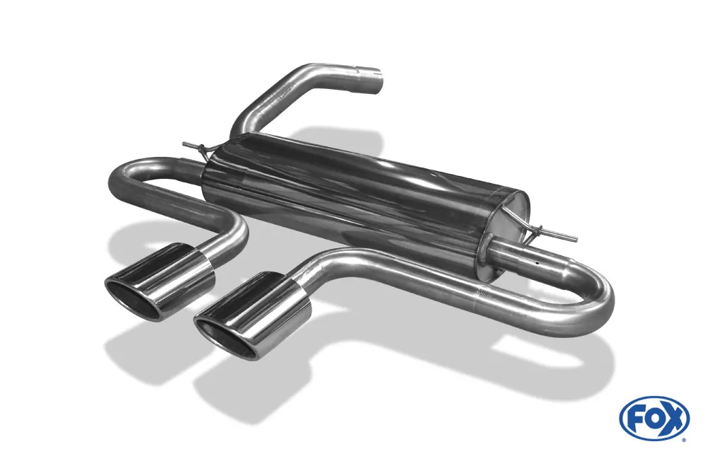 Ford Focus III ST Fließheck  Endschalldämpfer quer Ausgang mittig - 2x115x85 Typ 32 mittig