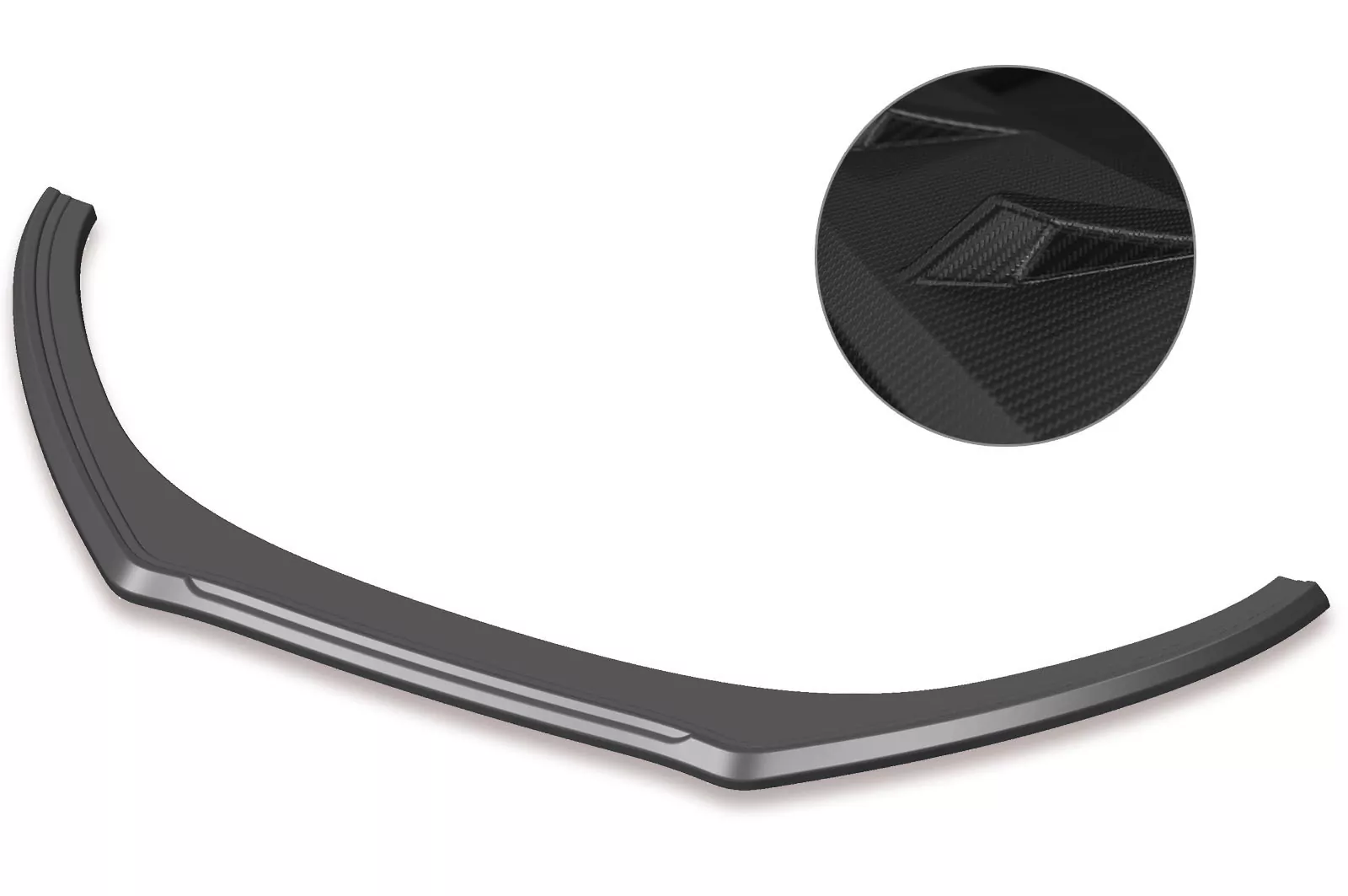 Cup-Spoilerlippe mit ABE für VW Polo V (6R/6C) CSL423-M Carbon Look (matt)