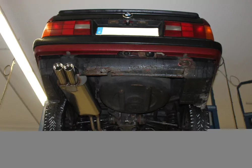 BMW E30 320i/ 325i Facelift  Endschalldämpfer - 2x76 Typ 13