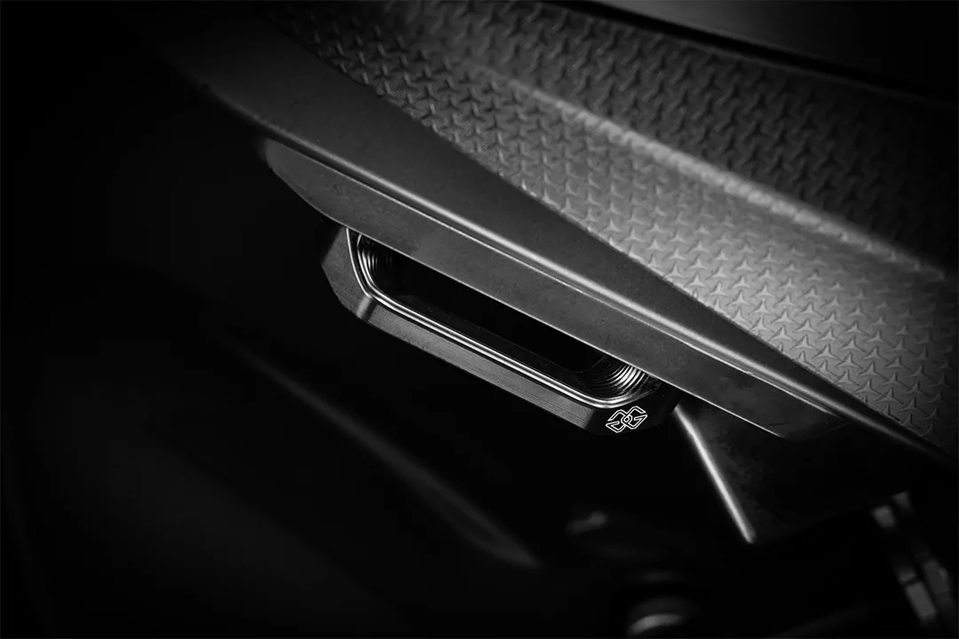 Gilles Soziusträgerabd. schwarz für Aprilia RS 660