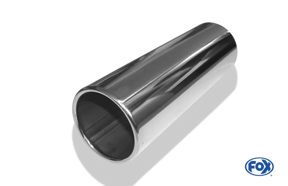 Anschweißendrohr Typ 12  Ø 100 mm / Länge: 300 mm  - rund / eingerollt / gerade / ohne Absorber