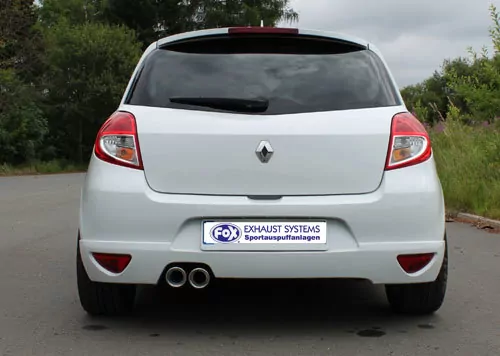 Renault Clio III GT  Endschalldämpfer - 2x90 Typ 17