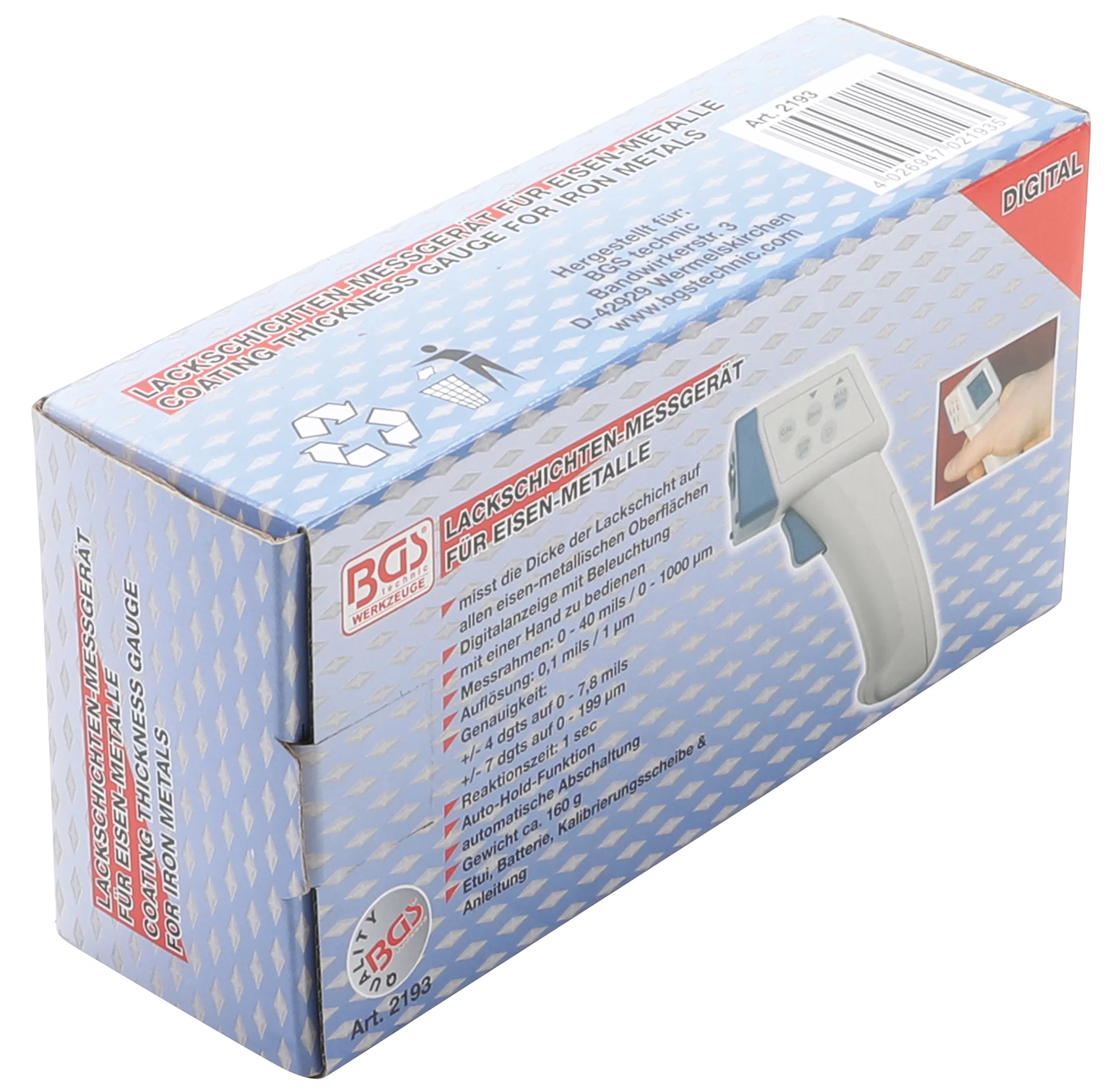 Lackschichten-Messgerät | für Eisen-Metalle