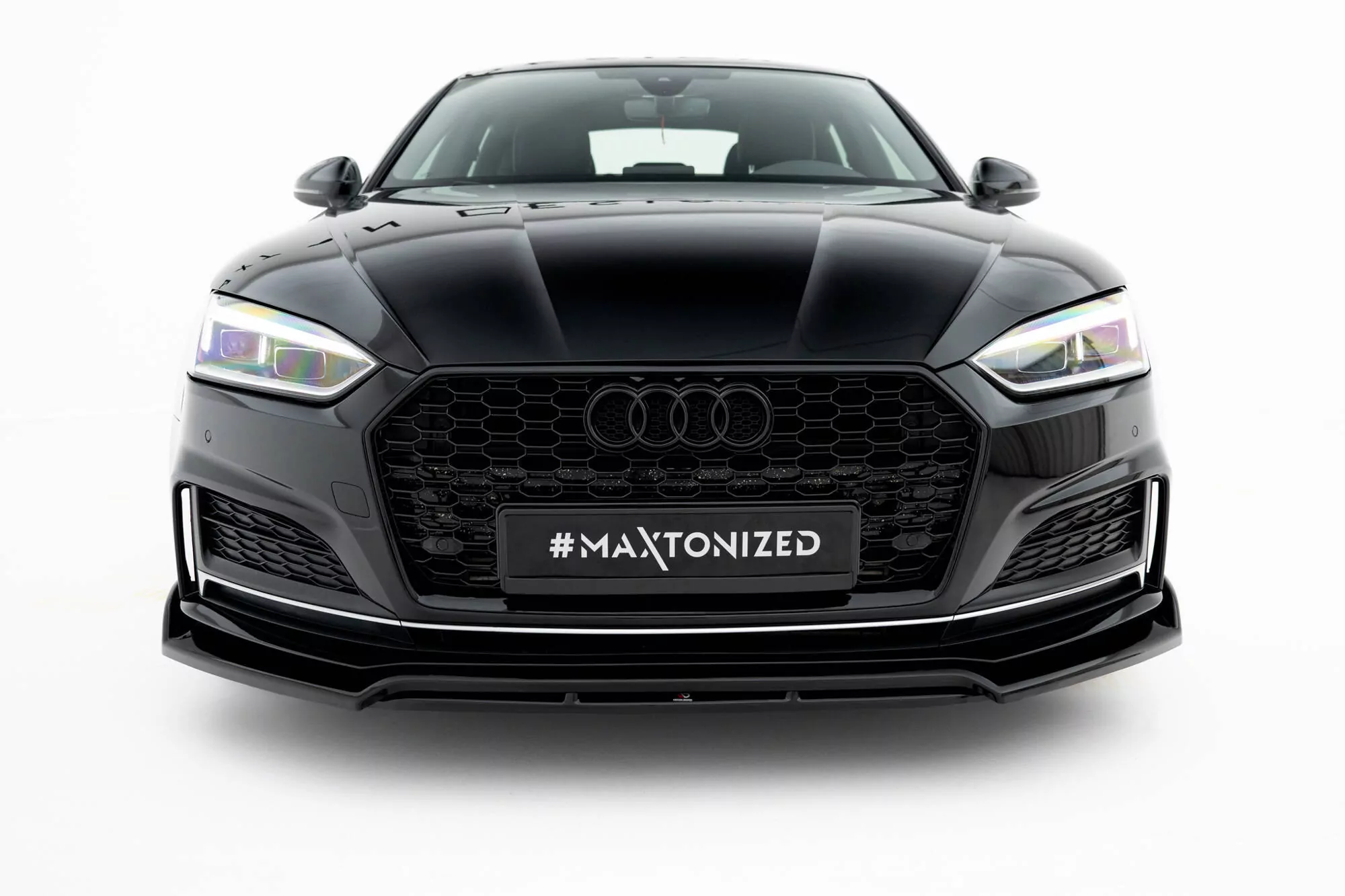 Front Ansatz Für Audi S5 / A5 S-Line Coupe / Sportback F5 Schwarz Hochglanz