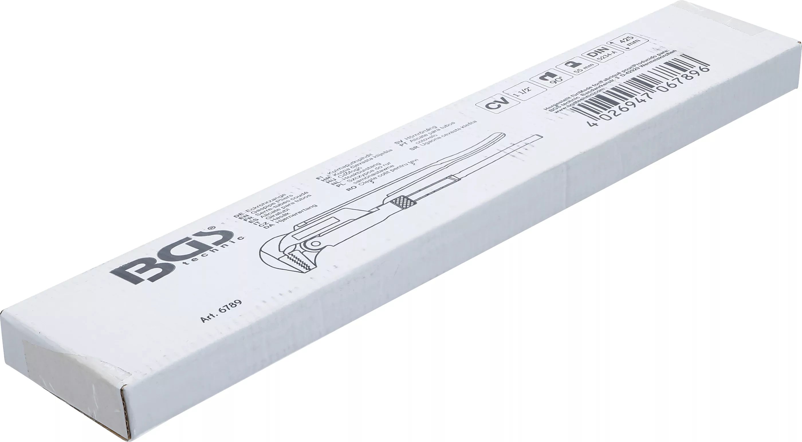 Eckrohrzange | 38 mm - 1,5" | schwedische Form