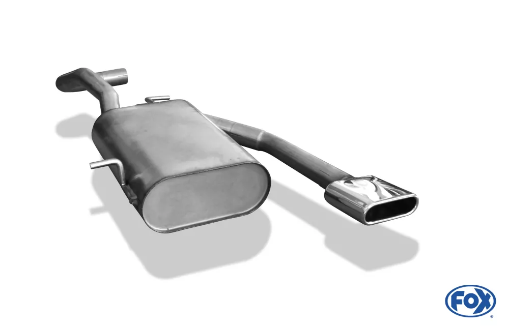 VW Lupo 6X  Endschalldämpfer Ausgang mittig - 130x50 Typ 52