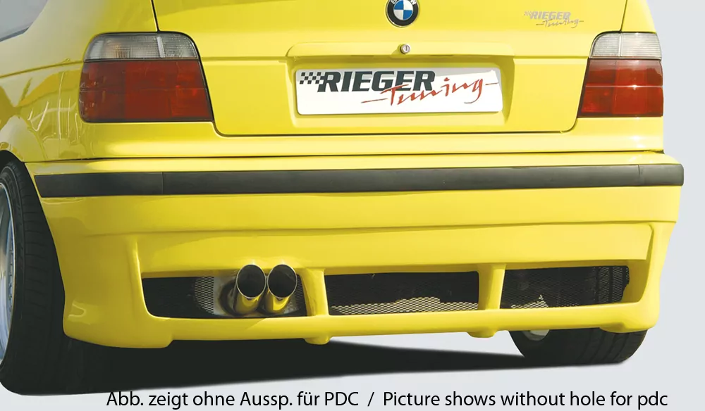 Rieger Heckschürze für BMW 3er E36 - Compact   carbon optik