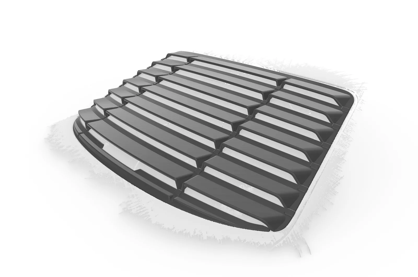 Heckscheibenblende für BMW 3er E36 Coupe HSB111 Schwarz Strukturiert