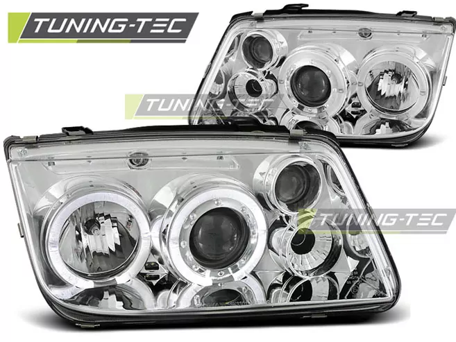 HEADLIGHTS ANGEL EYES CHROME fits VW BORA 09.98-07.05
