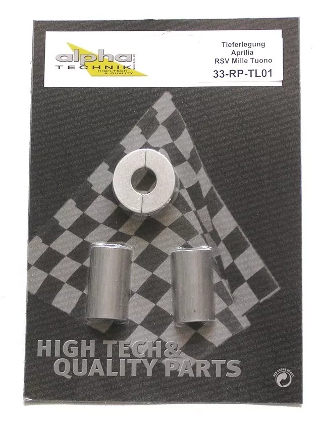 alpha Technik Tieferlegungssatz 40mm für Aprilia RSV1000 Tuono Typ RP Modelljahr 2002