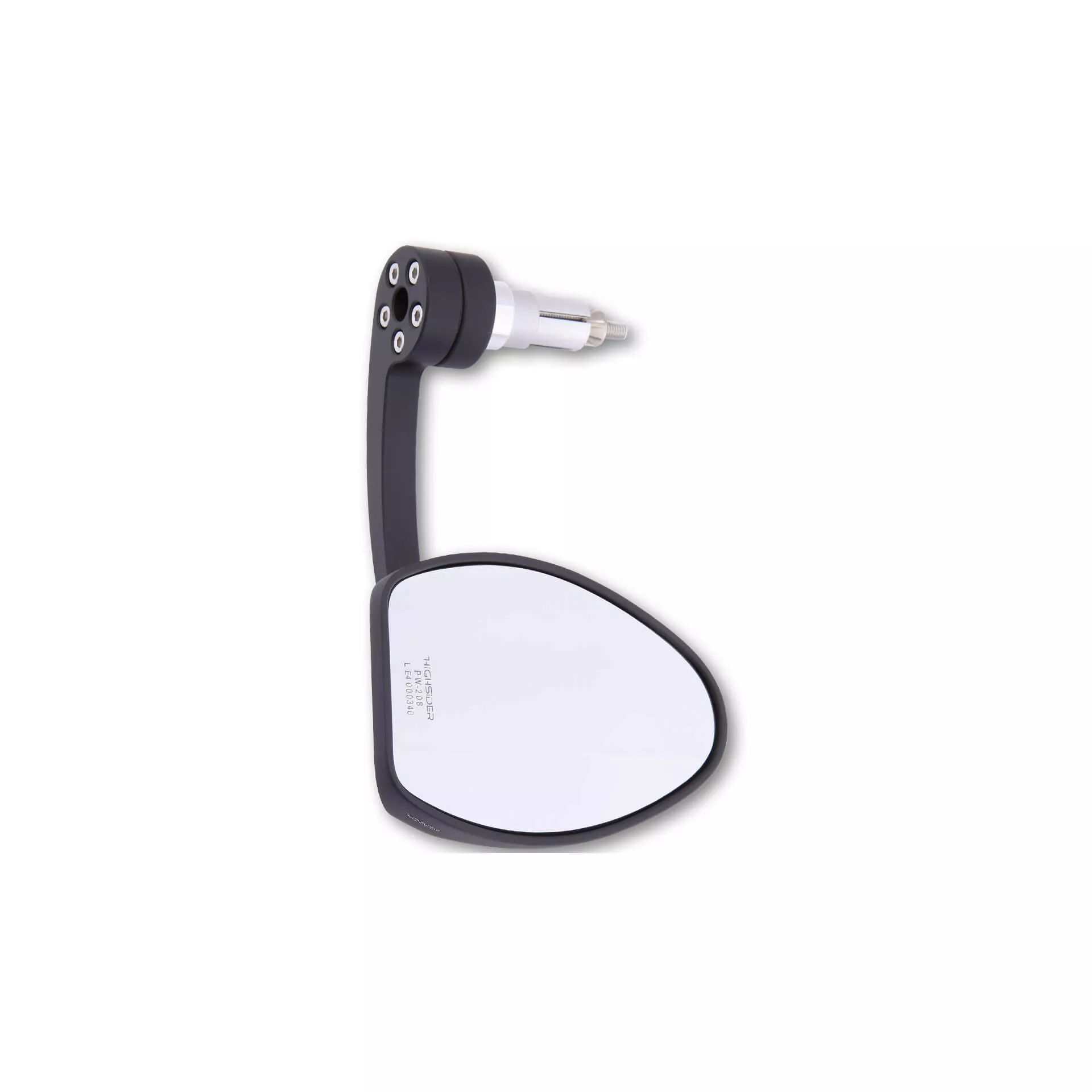 HIGHSIDER pro Lenkerendenspiegel Ferrara 2 Evo Schwarz (1Stck.)