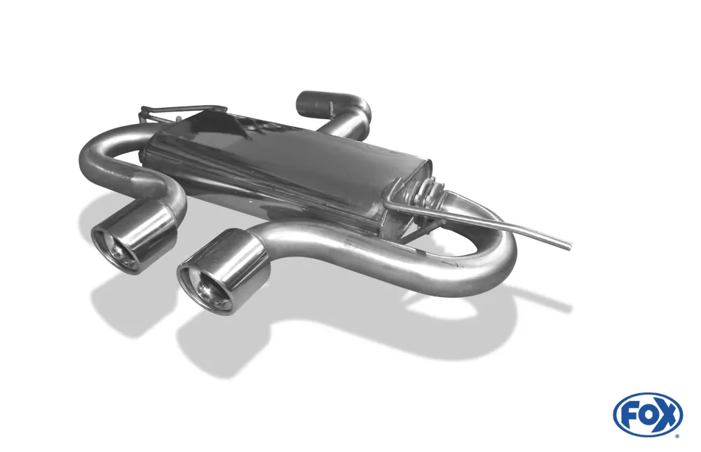 VW Golf V TSI  Endschalldämpfer Ausgang mittig R32-Design - 2x100 Typ 17 mittig