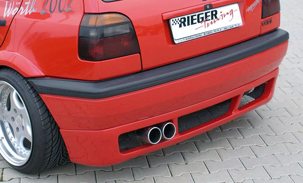 Rieger Heckansatz für VW Golf 3 - 3-tür. 08.91-09.97 carbon optik