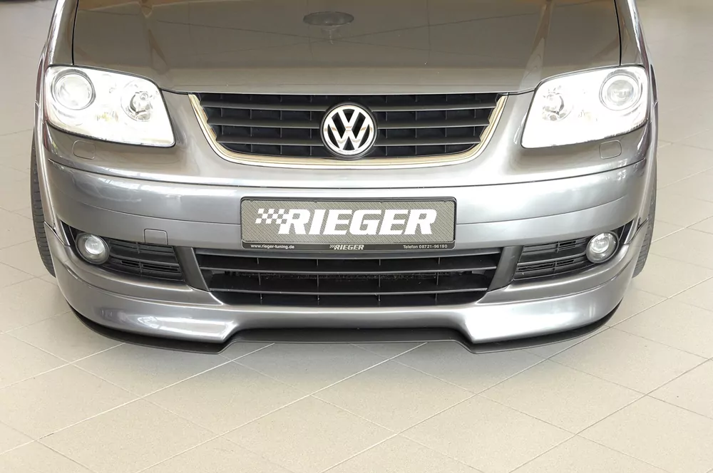 Rieger Spoilerlippe für VW Touran (1T) - Van 03.03-10.06 (bis Facelift) carbon optik