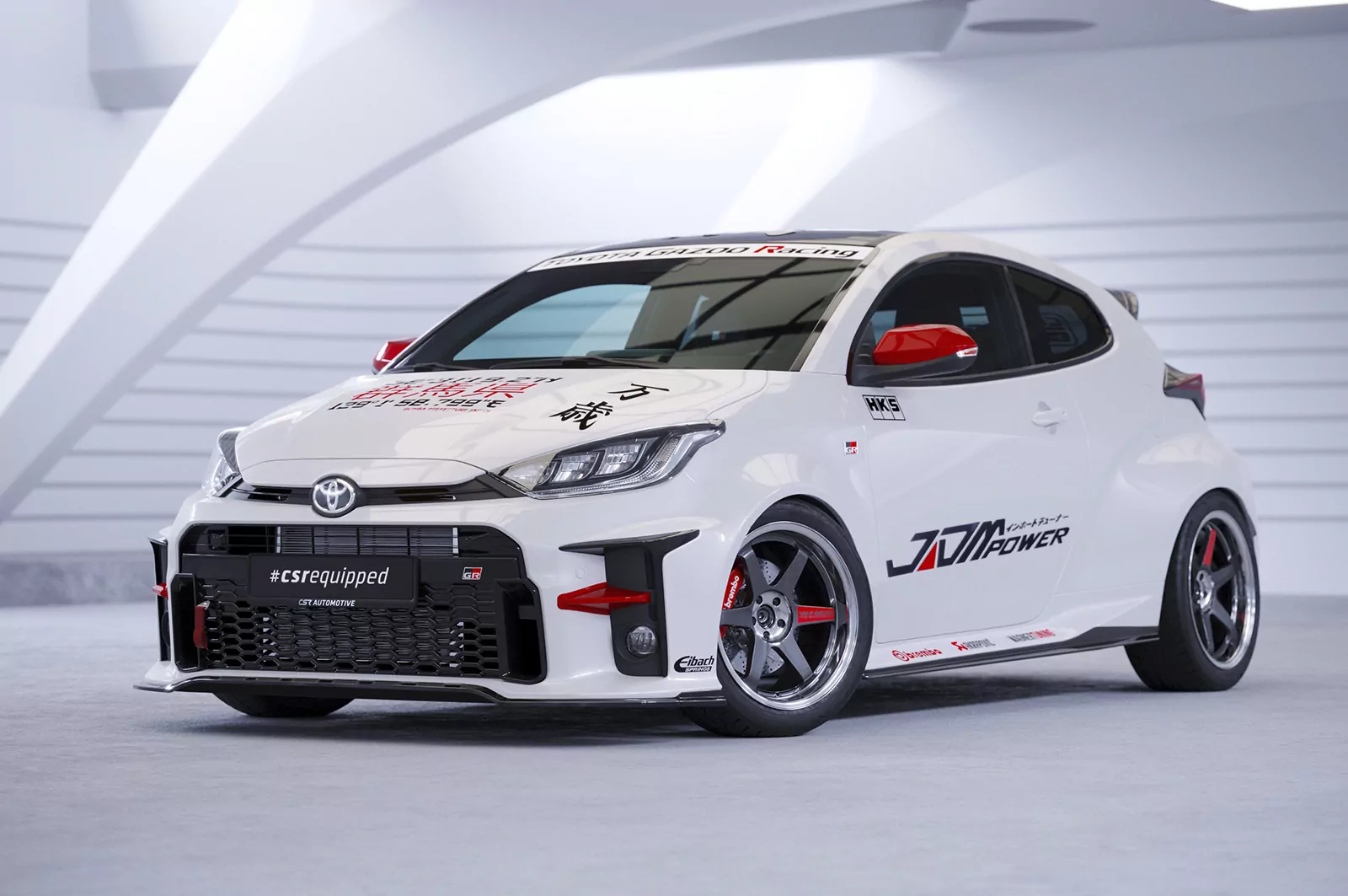 Seitenschweller für Toyota GR Yaris (XP21) SS481 Schwarz Strukturiert