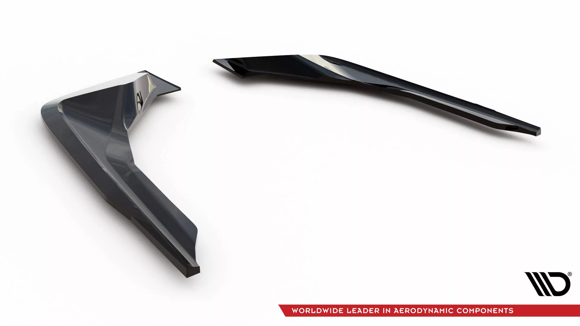 Heck Ansatz Flaps Diffusor Für BMW M2 M-Performance G87 Schwarz Hochglanz