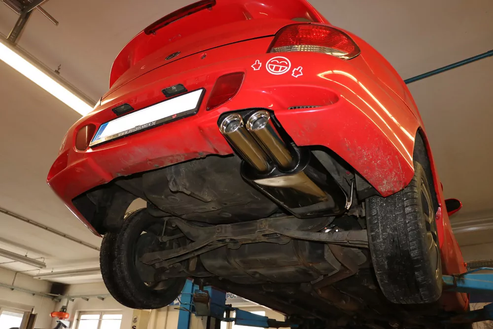 Hyundai Coupe Typ RD  Endschalldämpfer - 2x76 Typ 13