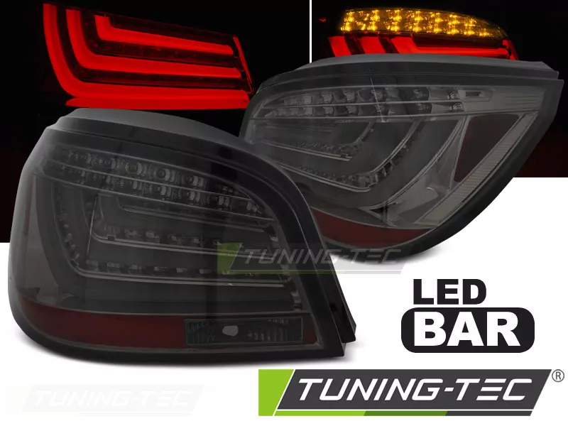 Led Bar Tail Lights Smoke Fits Bmw E60 Lci 07-10