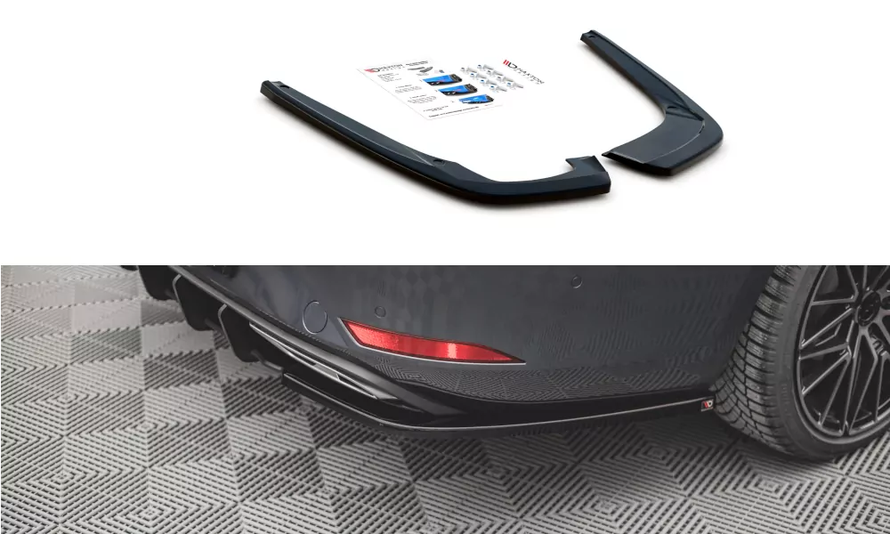 Heck Ansatz Flaps Diffusor Für Seat Leon FR ST Mk4 Schwarz Hochglanz