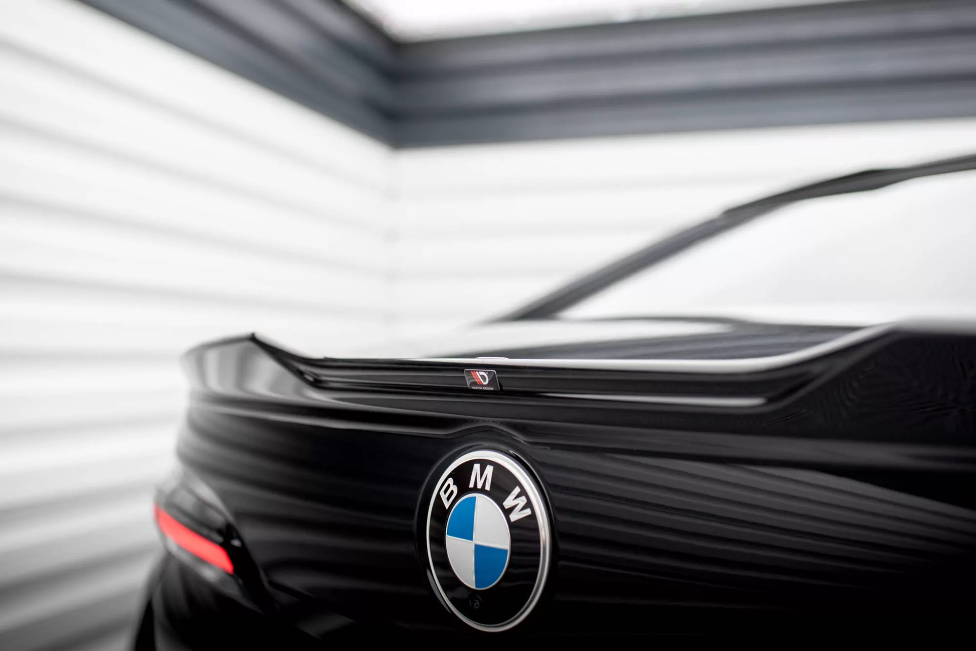 Spoiler CAP Für 3D BMW 7 M-Paket / M760e / I7 M-Paket / 7 Standard G70 Schwarz Hochglanz