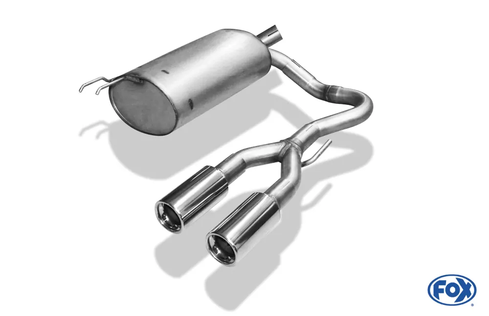 Renault Twingo C06  Endschalldämpfer Ausgang mittig - 2x76 Typ 13